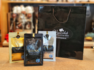 Degustační balíček Geisha 3 druhy káv 750g